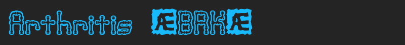 Arthritis (BRK) font